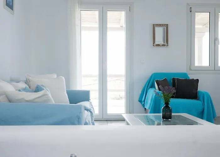 Ultramare Mykonos Beachfront House With 2 Outdoor Tubs * Panormos (Mykonos)