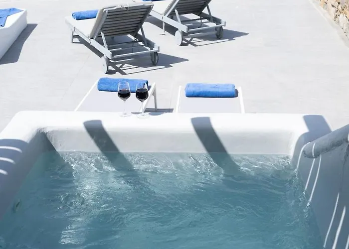 Ultramare Mykonos Beachfront House With 2 Outdoor Tubs *