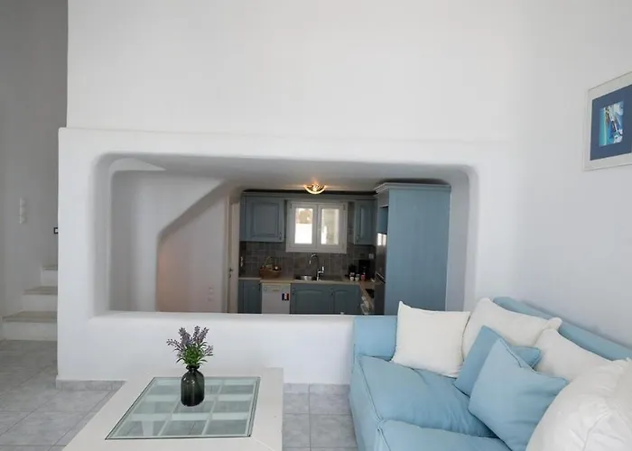 Nyaraló Ultramare Mykonos Beachfront House With 2 Outdoor Tubs Pánormosz Mikónu