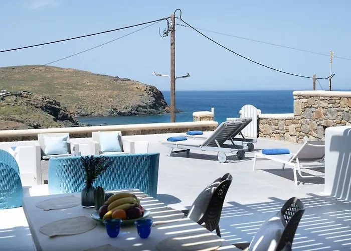 Ultramare Mykonos Beachfront House With 2 Outdoor Tubs Pánormosz Mikónu