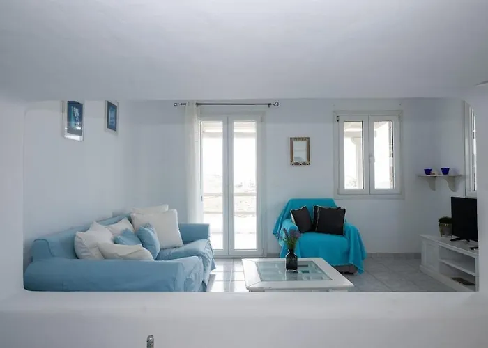 Ultramare Mykonos Beachfront House With 2 Outdoor Tubs * Panormos (Mykonos)