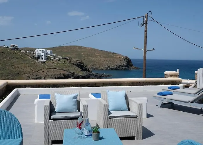 Ultramare Mykonos Beachfront House With 2 Outdoor Tubs * Panormos (Mykonos)