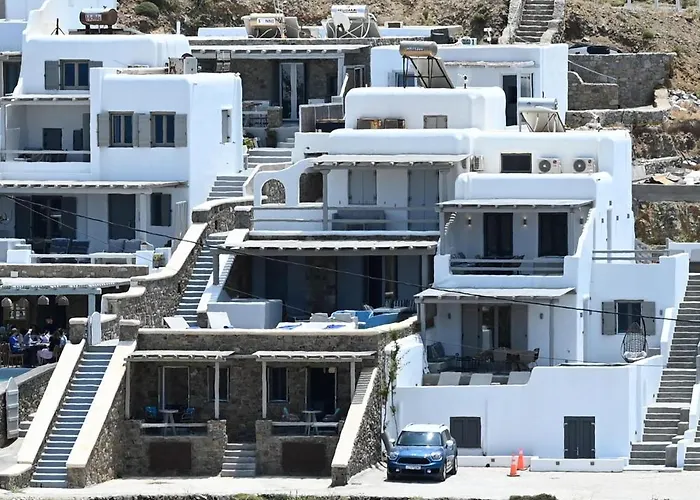 Ultramare Mykonos Beachfront House With 2 Outdoor Tubs * Panormos (Mykonos)